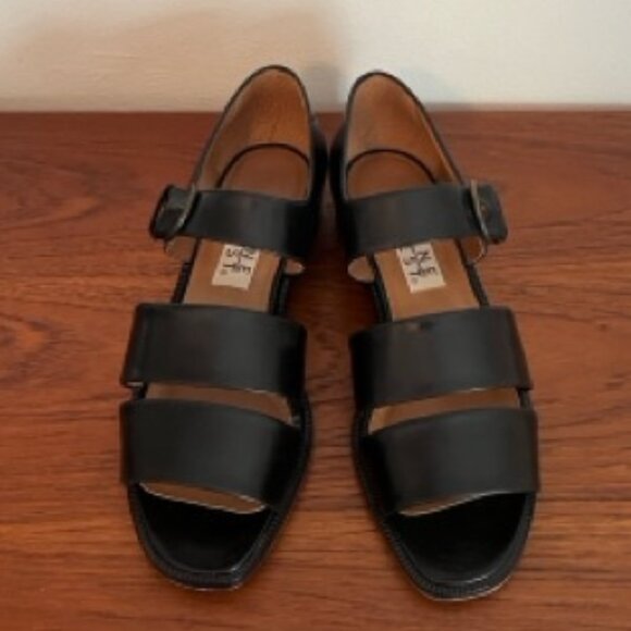 Vintage 90s Flat Minimalist Nine West Sandals - Size 9 - Picture 1 of 5